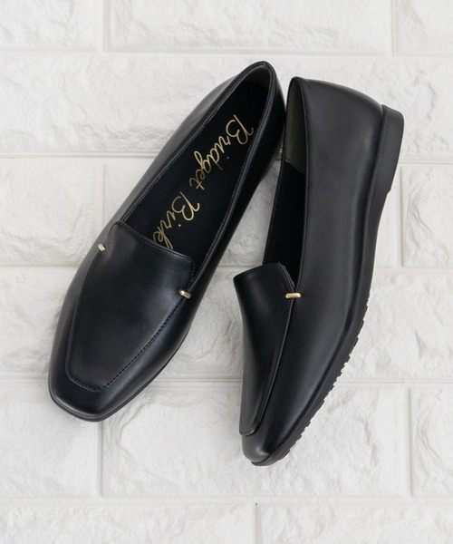 Bridget Birkin(ブリジットバーキン)の「【Bridget Birkin】サイドアクセントソフトローファー(561628)(ローファー・レディース・ブラック/ベージュ・24.5/24/23.5/23/22.5)」の2枚目の写真