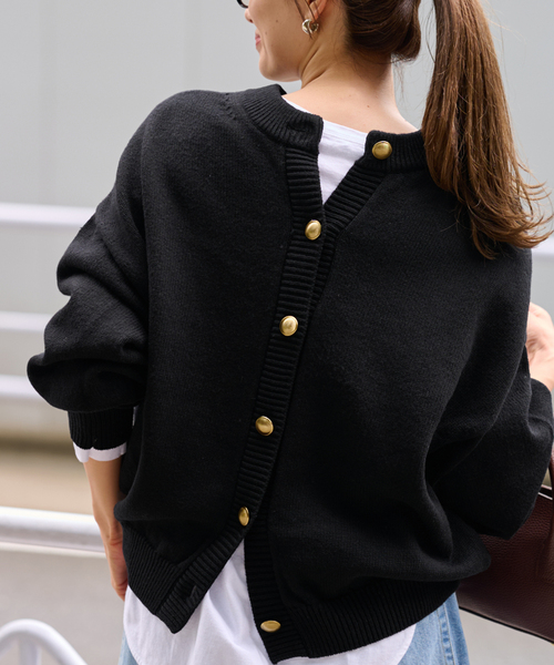 セール】≪WEB限定追加≫メタルボタン2WAYカーディガン 2