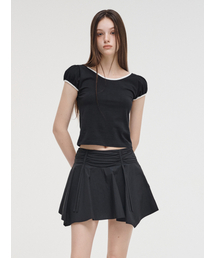 Back Ribbon T-Shirt Black