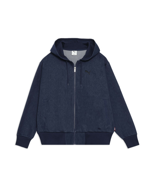PUMA（プーマ）の「PUMA プーマ メンズ ESS エレベーテッド デニムライク フーディ（ナイロンジャケット・メンズ・ネイビー/ブラック・SMALL/X-LARGE/XX-LARGE/MEDIUM/LARGE）」の12枚目の写真