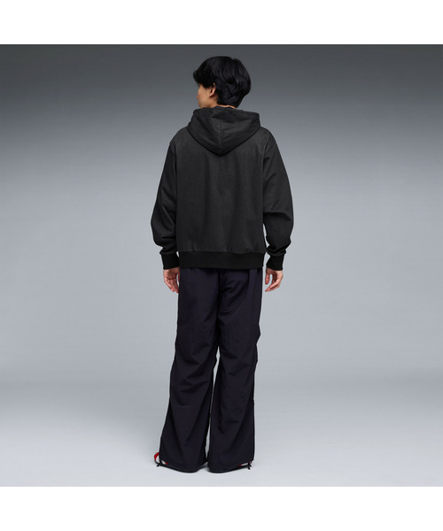 PUMA（プーマ）の「PUMA プーマ メンズ ESS エレベーテッド デニムライク フーディ（ナイロンジャケット・メンズ・ネイビー/ブラック・SMALL/X-LARGE/XX-LARGE/MEDIUM/LARGE）」の5枚目の写真