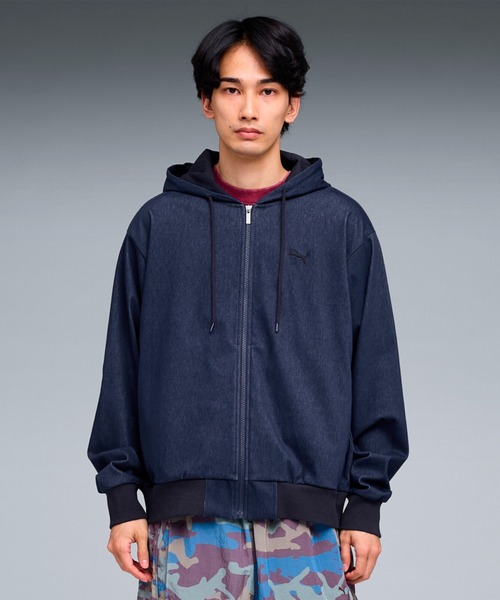 PUMA プーマ メンズ ESS エレベーテッド デニムライク フーディ DENIM