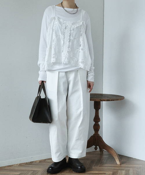 JOURNAL STANDARD LUXE（ジャーナルスタンダード　ラックス）の「Jesse's PT（その他パンツ・レディース・カーキ/ホワイト・SMALL/MEDIUM）」の4枚目の写真