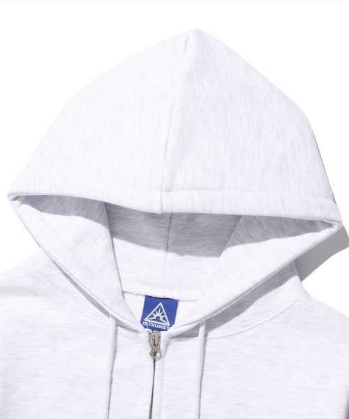 ISTKUNST(イストクンスト)の「I SMILEY KUNST CROP HOOD ZIP UP_LIGHT GREY(IK2FSMM483A)(パーカー・レディース・ライトグレー・M/S)」の3枚目の写真