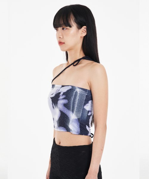 ASSAY(アッセイ)の「STRING TUBE TOP DUSTY FLOWER (BLUE)(Tシャツ/カットソー・レディース・その他・FREE)」の3枚目の写真