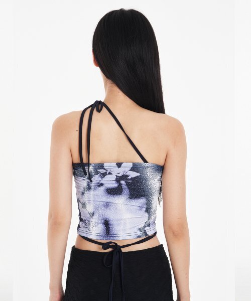 ASSAY(アッセイ)の「STRING TUBE TOP DUSTY FLOWER (BLUE)(Tシャツ/カットソー・レディース・その他・FREE)」の4枚目の写真