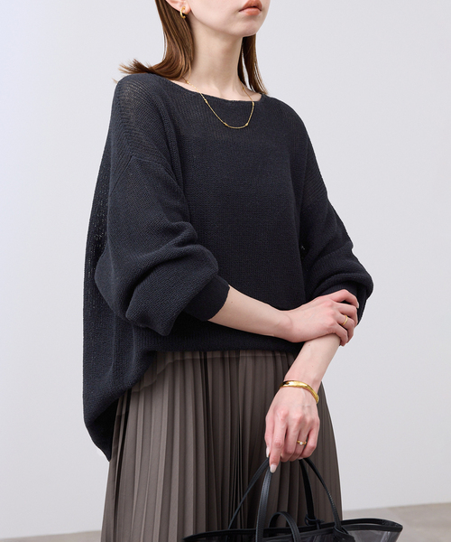 追加》リネン混畦ニット（ニット/セーター）｜SLOBE IENA