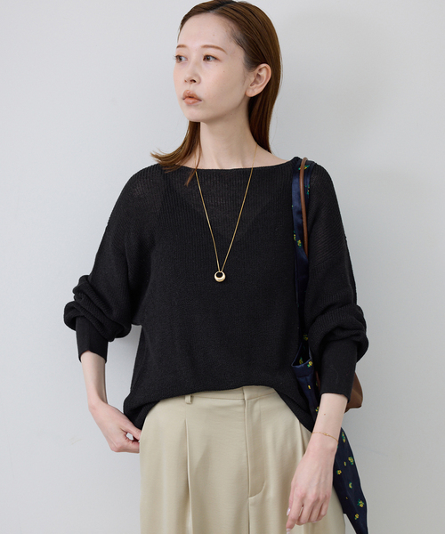 追加》リネン混畦ニット（ニット/セーター）｜SLOBE IENA
