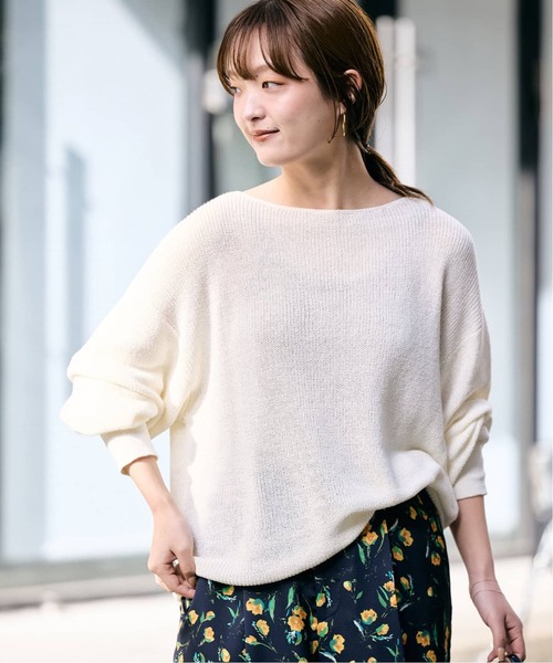 追加》リネン混畦ニット（ニット/セーター）｜SLOBE IENA
