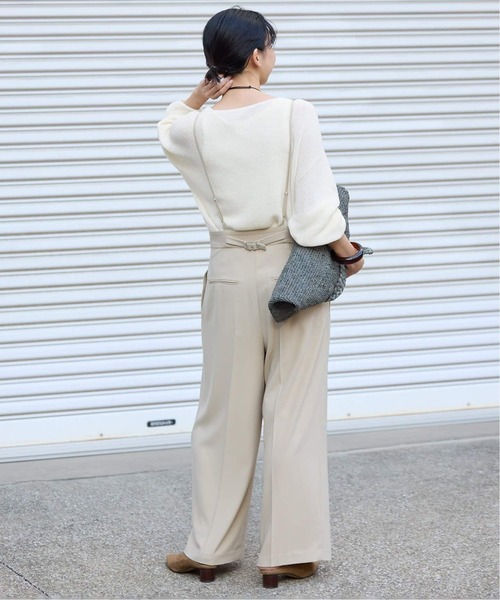 SLOBE IENA(スローブイエナ)の「《追加》リネン混畦ニット(ニット/セーター・レディース・ホワイト/ピンク/ブラック/サックスブルー・FREE)」の17枚目の写真