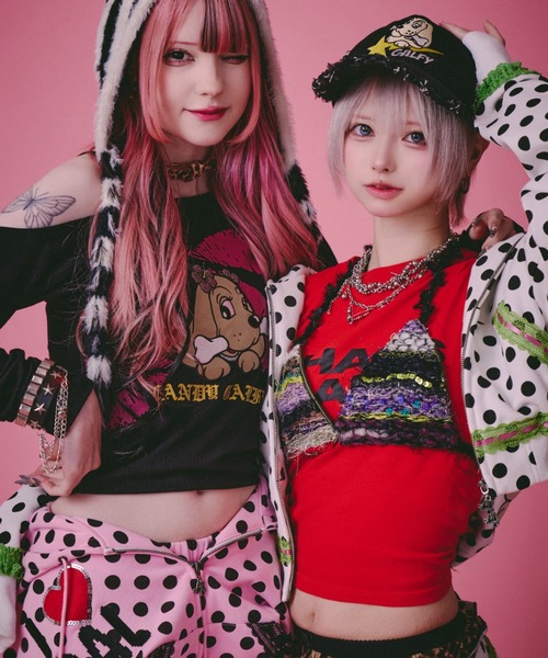 GALFY(ガルフィー)の「『GALFY/ガルフィー』ポップポップI LOVE GALパーカー【Z】(パーカー・レディース・ホワイト/ブラック・FREE)」の11枚目の写真