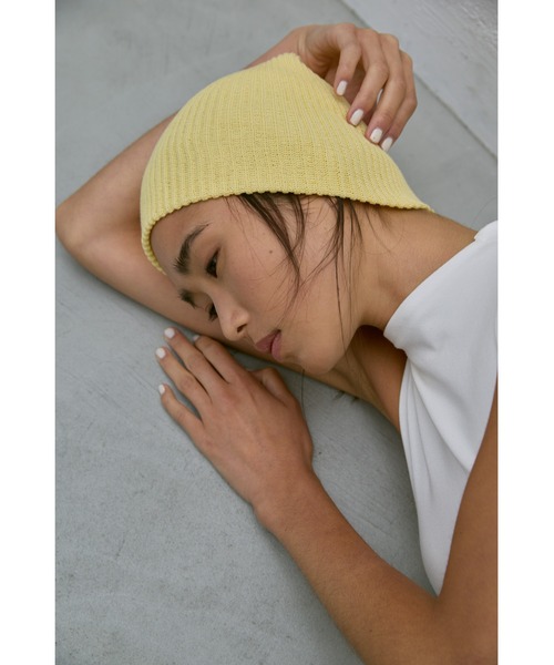 un/neu(アンノイ)の「コットンリブビーニー / カラーニットキャップ(ニットキャップ/ビーニー・レディース・グレー/ブルー/コバルトブルー/イエロー・FREE)」の12枚目の写真