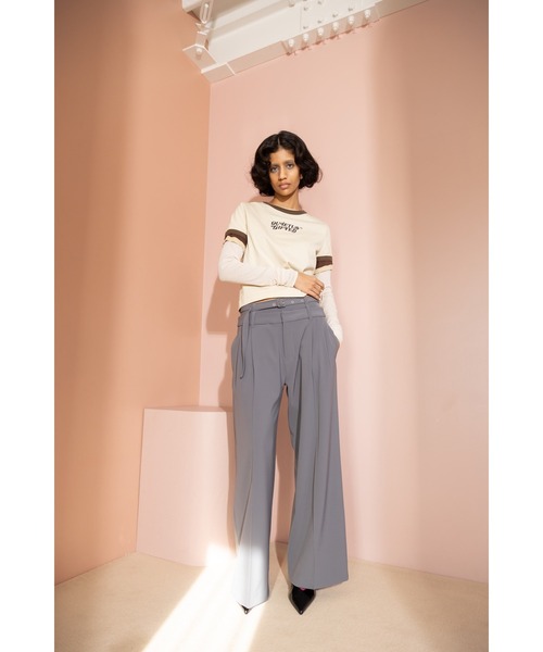 G.V.G.V.(ジーヴィージーヴィー)の「LAYERED L/S TOP(Tシャツ/カットソー・レディース・ブラウン/ブラック・ONE SIZE)」の4枚目の写真