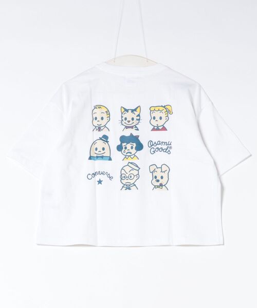 OSAMU GOODS(オサムグッズ)の「CONVERSE White×OSAMU GOODSコラボ イラストキャラクタープリント&サガラ刺繍 半袖Tシャツ/ワイドシルエット(全5柄)(Tシャツ/カットソー・レディース・ブルー系その他3/ホワイト系その他/ホワイト/ブルー系その他2/ブラック系その他2/ブラック/ブラック系その他4/ホワイト系その他3/ホワイト系その他4/ブラック系その他3/ホワイト系その他2/ブラック系その他/ブルー/ブルー系その他4・L/M)」の17枚目の写真
