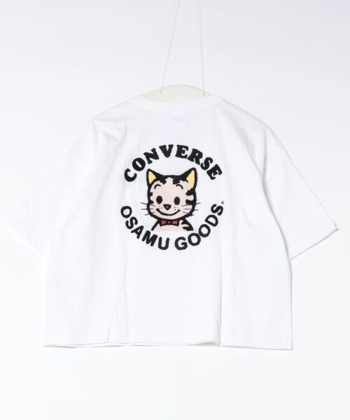 OSAMU GOODS(オサムグッズ)の「CONVERSE White×OSAMU GOODSコラボ イラストキャラクタープリント&サガラ刺繍 半袖Tシャツ/ワイドシルエット(全5柄)(Tシャツ/カットソー・レディース・ブルー系その他3/ホワイト系その他/ホワイト/ブルー系その他2/ブラック系その他2/ブラック/ブラック系その他4/ホワイト系その他3/ホワイト系その他4/ブラック系その他3/ホワイト系その他2/ブラック系その他/ブルー/ブルー系その他4・L/M)」の19枚目の写真