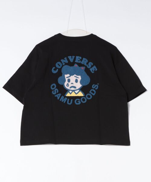 OSAMU GOODS(オサムグッズ)の「CONVERSE White×OSAMU GOODSコラボ イラストキャラクタープリント&サガラ刺繍 半袖Tシャツ/ワイドシルエット(全5柄)(Tシャツ/カットソー・レディース・ブルー系その他3/ホワイト系その他/ホワイト/ブルー系その他2/ブラック系その他2/ブラック/ブラック系その他4/ホワイト系その他3/ホワイト系その他4/ブラック系その他3/ホワイト系その他2/ブラック系その他/ブルー/ブルー系その他4・L/M)」の20枚目の写真
