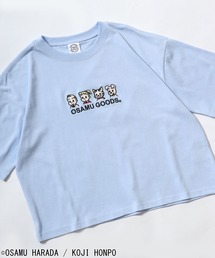 CONVERSE White×OSAMU GOODSコラボ イラストキャラクタープリント&サガラ刺繍 半袖Tシャツ/ワイドシルエット(全5柄)