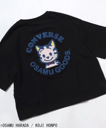 CONVERSE White×OSAMU GOODSコラボ イラストキャラクタープリント&サガラ刺繍 半袖Tシャツ/ワイドシルエット(全5柄)
