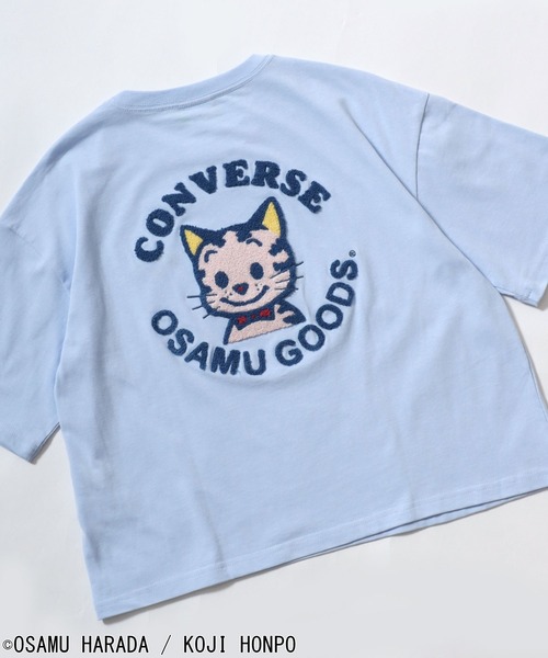 OSAMU GOODS(オサムグッズ)の「CONVERSE White×OSAMU GOODSコラボ イラストキャラクタープリント&サガラ刺繍 半袖Tシャツ/ワイドシルエット(全5柄)(Tシャツ/カットソー・レディース・ブルー系その他3/ホワイト系その他/ホワイト/ブルー系その他2/ブラック系その他2/ブラック/ブラック系その他4/ホワイト系その他3/ホワイト系その他4/ブラック系その他3/ホワイト系その他2/ブラック系その他/ブルー/ブルー系その他4・L/M)」の14枚目の写真
