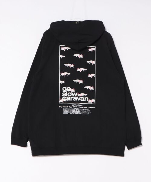 go slow caravan(ゴースローキャラバン)の「USA/C スクエアLOGO バックプリント ZIPフーディー(パーカー・メンズ・アイボリー/ブラック/ラベンダー・SMALL/MEDIUM/LARGE/X-LARGE)」の22枚目の写真