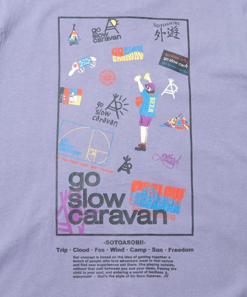 go slow caravan(ゴースローキャラバン)の「USA/C スクエアLOGO バックプリント ZIPフーディー(パーカー・メンズ・アイボリー/ブラック/ラベンダー・SMALL/MEDIUM/LARGE/X-LARGE)」の19枚目の写真