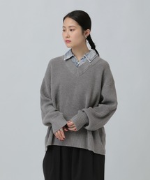 LEPSIM | 5ゲージドッキングカラーVニット 642087(ニット/セーター)