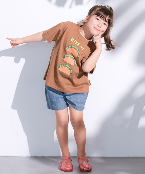 MARKEY'S（マーキーズ）の「デニムスモッキングキュロットパンツ（デニムパンツ・キッズ・ネイビー/ライトブルー・140/130/120/110/100/90/80/150）」の11枚目の写真