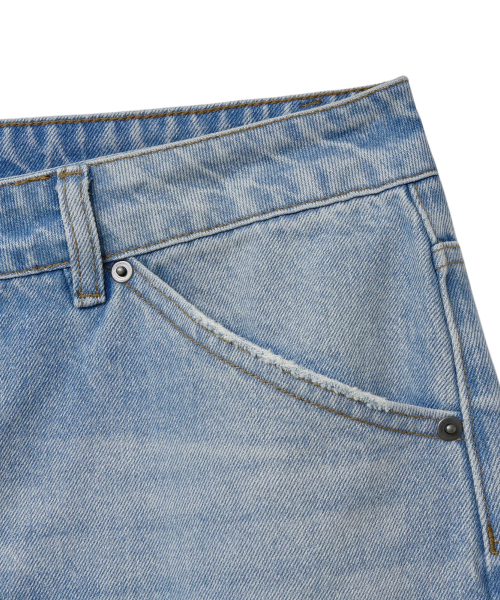 NOIRER(ノイア)の「デミジローカットハーフデニムパンツ(ライトブルー)(デニムパンツ・メンズ・その他・48/50/52)」の5枚目の写真
