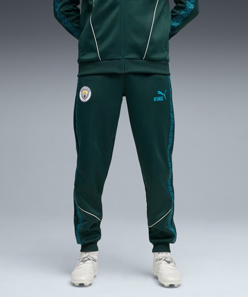PUMA（プーマ）の「PUMA プーマ メンズ マンチェスターシティ FC キング アンセム パンツ（その他パンツ・メンズ・グリーン系その他/グレー系その他・MEDIUM/SMALL/LARGE/X-LARGE/X-SMALL）」の2枚目の写真