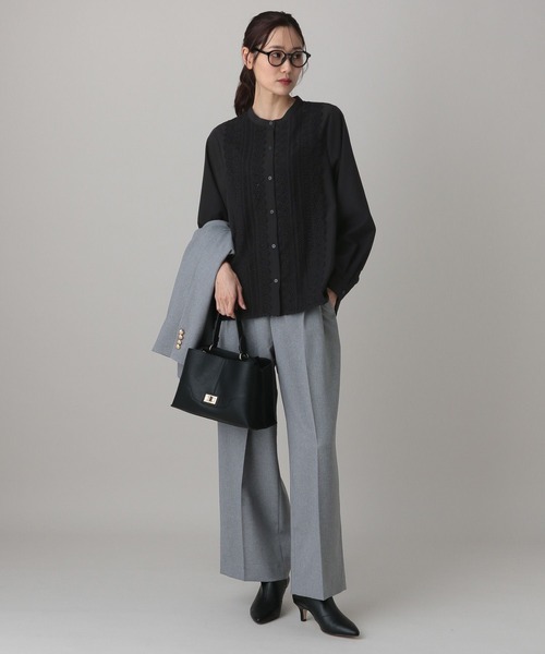 GLOBAL WORK(グローバルワーク)の「MATINEE LINE/フロントレースシャツ/632534(シャツ/ブラウス・レディース・ブラック/ブルー系その他/ホワイト系その他2・MEDIUM/LARGE)」の17枚目の写真