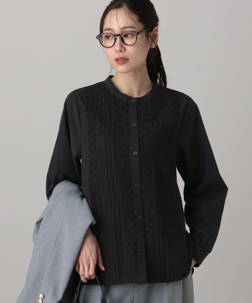 GLOBAL WORK(グローバルワーク)の「MATINEE LINE/フロントレースシャツ/632534(シャツ/ブラウス・レディース・ブラック/ブルー系その他/ホワイト系その他2・MEDIUM/LARGE)」の19枚目の写真