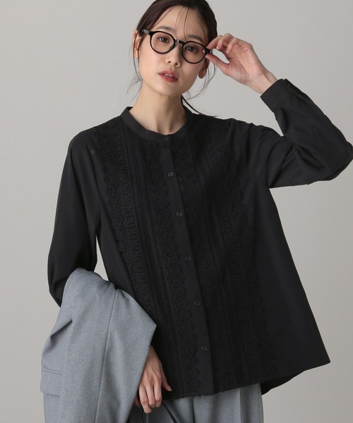 GLOBAL WORK(グローバルワーク)の「MATINEE LINE/フロントレースシャツ/632534(シャツ/ブラウス・レディース・ブラック/ブルー系その他/ホワイト系その他2・MEDIUM/LARGE)」の21枚目の写真