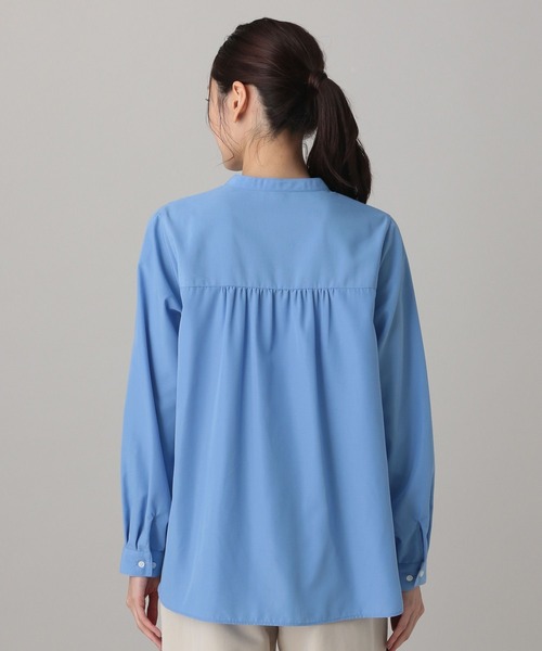 GLOBAL WORK(グローバルワーク)の「MATINEE LINE/フロントレースシャツ/632534(シャツ/ブラウス・レディース・ブラック/ブルー系その他/ホワイト系その他2・MEDIUM/LARGE)」の4枚目の写真