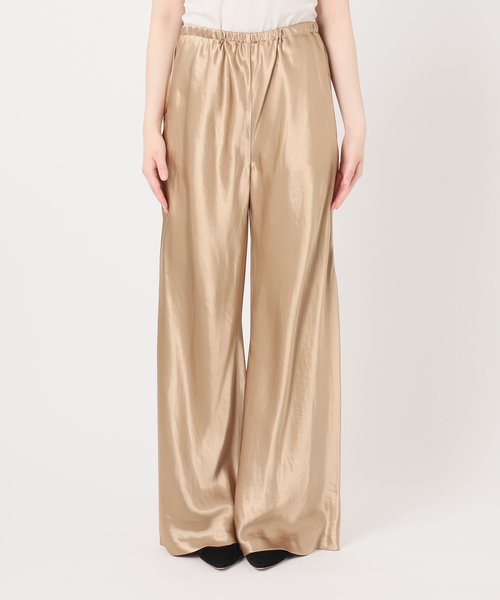 Deuxieme Classe(ドゥーズィエムクラス)の「GLOSSY SATIN イージーパンツ(スラックス・レディース・ブラック/ベージュ・34/36/38)」の9枚目の写真