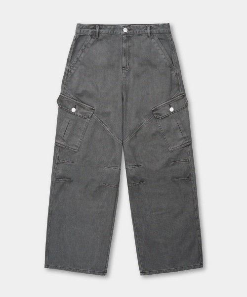 EXCONTAINER(エックスコンテナ)の「ヴィンテージダイングカーゴパンツ (グレー)(その他パンツ・メンズ・その他・MEDIUM/LARGE/X-LARGE/SMALL)」の2枚目の写真