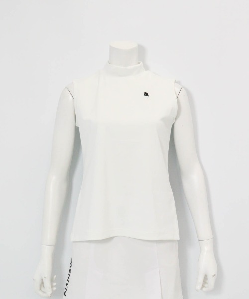 archivio(アルチビオ)の「<LADIES>バックロゴUV速乾ノースリプルオーバー(タンクトップ・レディース・ベージュ/ブラック/ホワイト/ピンク・L/M/S)」の2枚目の写真