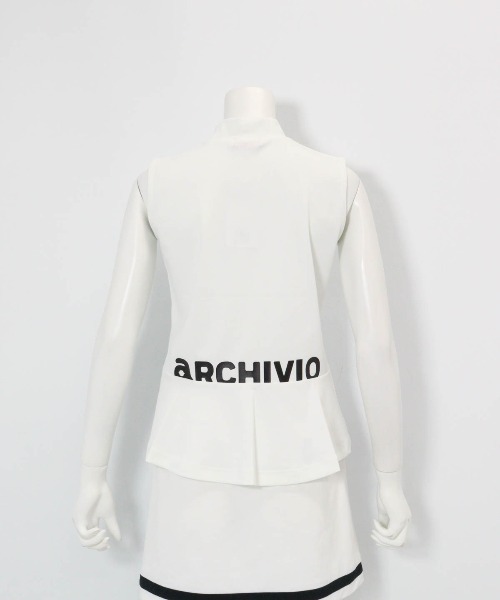 archivio(アルチビオ)の「<LADIES>バックロゴUV速乾ノースリプルオーバー(タンクトップ・レディース・ベージュ/ブラック/ホワイト/ピンク・L/M/S)」の5枚目の写真