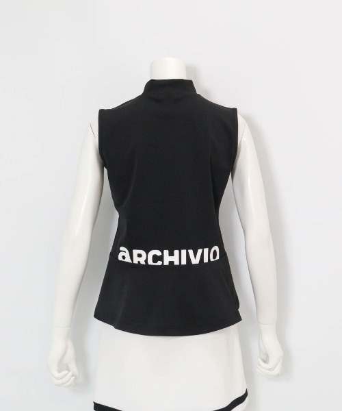 archivio(アルチビオ)の「<LADIES>バックロゴUV速乾ノースリプルオーバー(タンクトップ・レディース・ベージュ/ブラック/ホワイト/ピンク・L/M/S)」の6枚目の写真