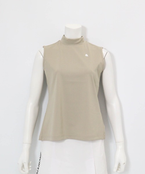 archivio(アルチビオ)の「<LADIES>バックロゴUV速乾ノースリプルオーバー(タンクトップ・レディース・ベージュ/ブラック/ホワイト/ピンク・L/M/S)」の7枚目の写真