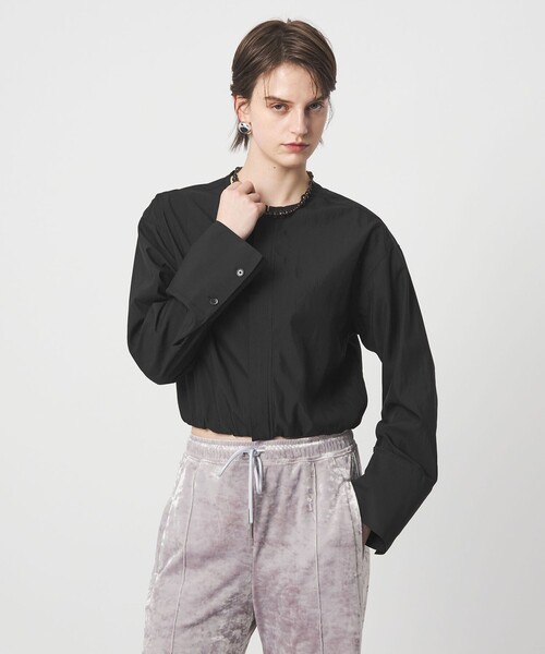 ASTRAET（アストラット）の「＜ASTRAET＞ジップ ノーカラーブラウス（シャツ/ブラウス・レディース・ブラック/ホワイト・FREE）」の11枚目の写真