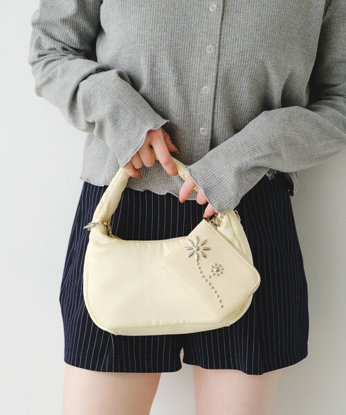 Kastane(カスタネ)の「【2026SSカタログ/500mlペットボトル収納可】ワンハンドル2WAYバッグ(ハンドバッグ・レディース・レモンイエロー/ブラック/ブルー系その他・FREE)」の5枚目の写真