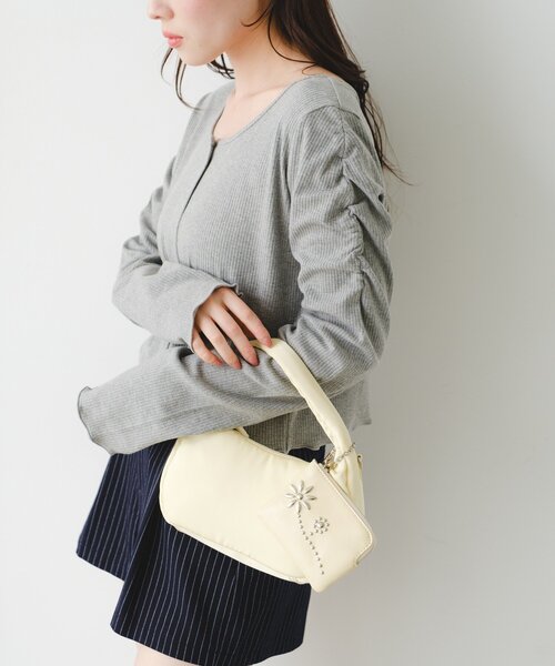 Kastane(カスタネ)の「【2026SSカタログ/500mlペットボトル収納可】ワンハンドル2WAYバッグ(ハンドバッグ・レディース・レモンイエロー/ブラック/ブルー系その他・FREE)」の9枚目の写真