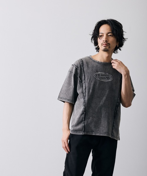 improves（インプローブス）の「オーバルロゴ 半袖 グランジ Tシャツ（Tシャツ/カットソー・メンズ・ブラウン/ブラック・X-LARGE/LARGE/MEDIUM/SMALL）」の3枚目の写真