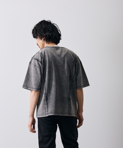 improves（インプローブス）の「オーバルロゴ 半袖 グランジ Tシャツ（Tシャツ/カットソー・メンズ・ブラウン/ブラック・X-LARGE/LARGE/MEDIUM/SMALL）」の6枚目の写真