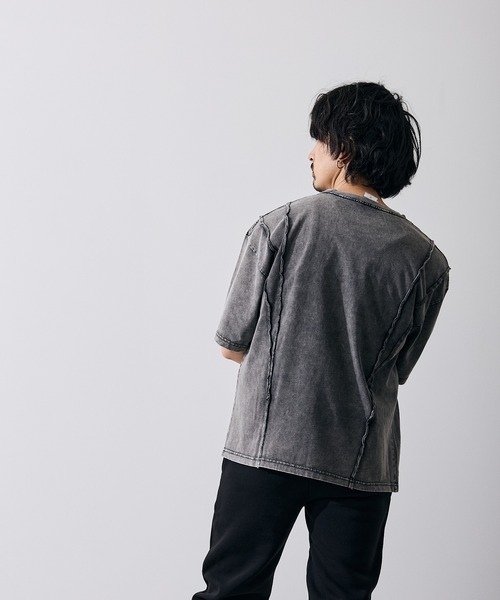 improves（インプローブス）の「オーバルロゴ 半袖 グランジ Tシャツ（Tシャツ/カットソー・メンズ・ブラウン/ブラック・X-LARGE/LARGE/MEDIUM/SMALL）」の7枚目の写真