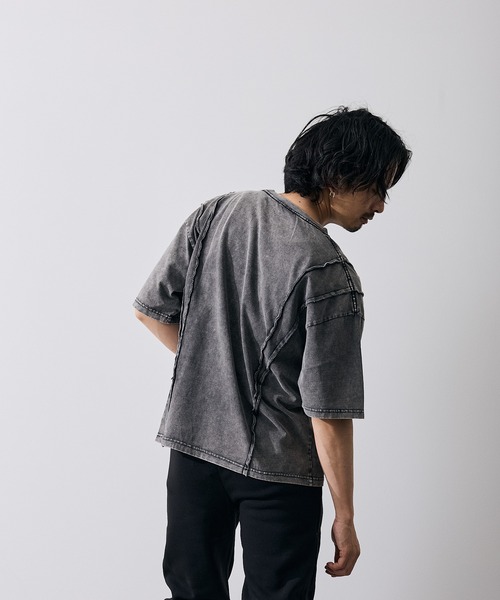 improves（インプローブス）の「オーバルロゴ 半袖 グランジ Tシャツ（Tシャツ/カットソー・メンズ・ブラウン/ブラック・X-LARGE/LARGE/MEDIUM/SMALL）」の9枚目の写真