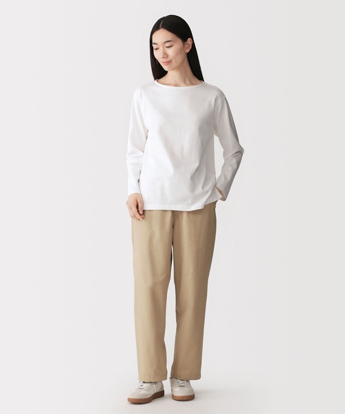 無印良品（ムジルシリョウヒン）の「婦人　洗いざらし　コットンイージーテーパードパンツ（その他パンツ・レディース・ブラック/アイボリー/イエロー・XL/L/M/S）」の16枚目の写真