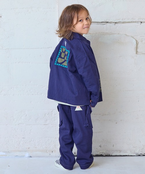 MARKEY'S(マーキーズ)の「ヘリンボンツイルミリタリーパンツ(カーゴパンツ・キッズ・ネイビー/ライトピンク・100/140/130/120/110/90/150)」の13枚目の写真