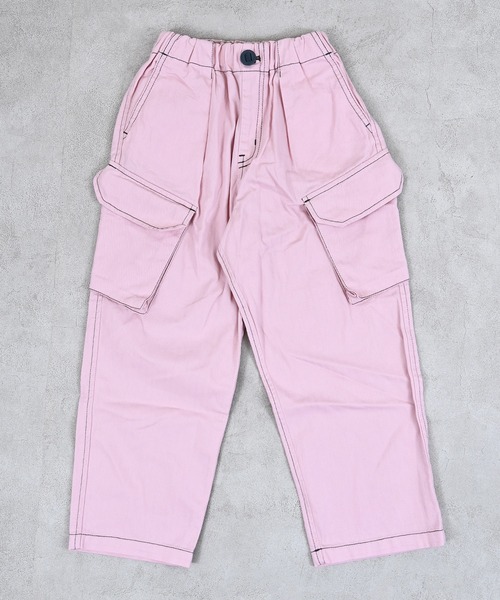 MARKEY'S(マーキーズ)の「ヘリンボンツイルミリタリーパンツ(カーゴパンツ・キッズ・ネイビー/ライトピンク・100/140/130/120/110/90/150)」の19枚目の写真