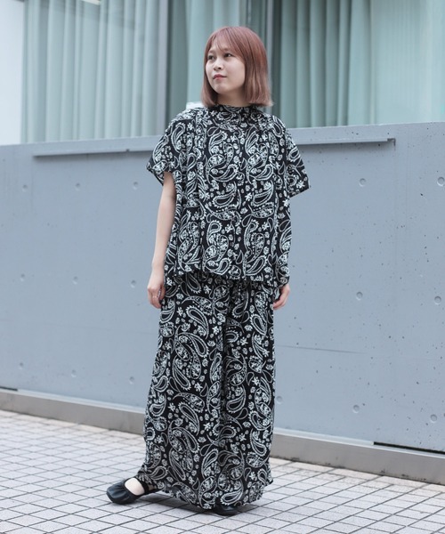 Brocante（ブロカント）の「[Brocante / ブロカント] インドプリント(ペイズリー) フロンセシャツ（シャツ/ブラウス・レディース・ブラック系その他/ブラウン系その他・2）」の16枚目の写真